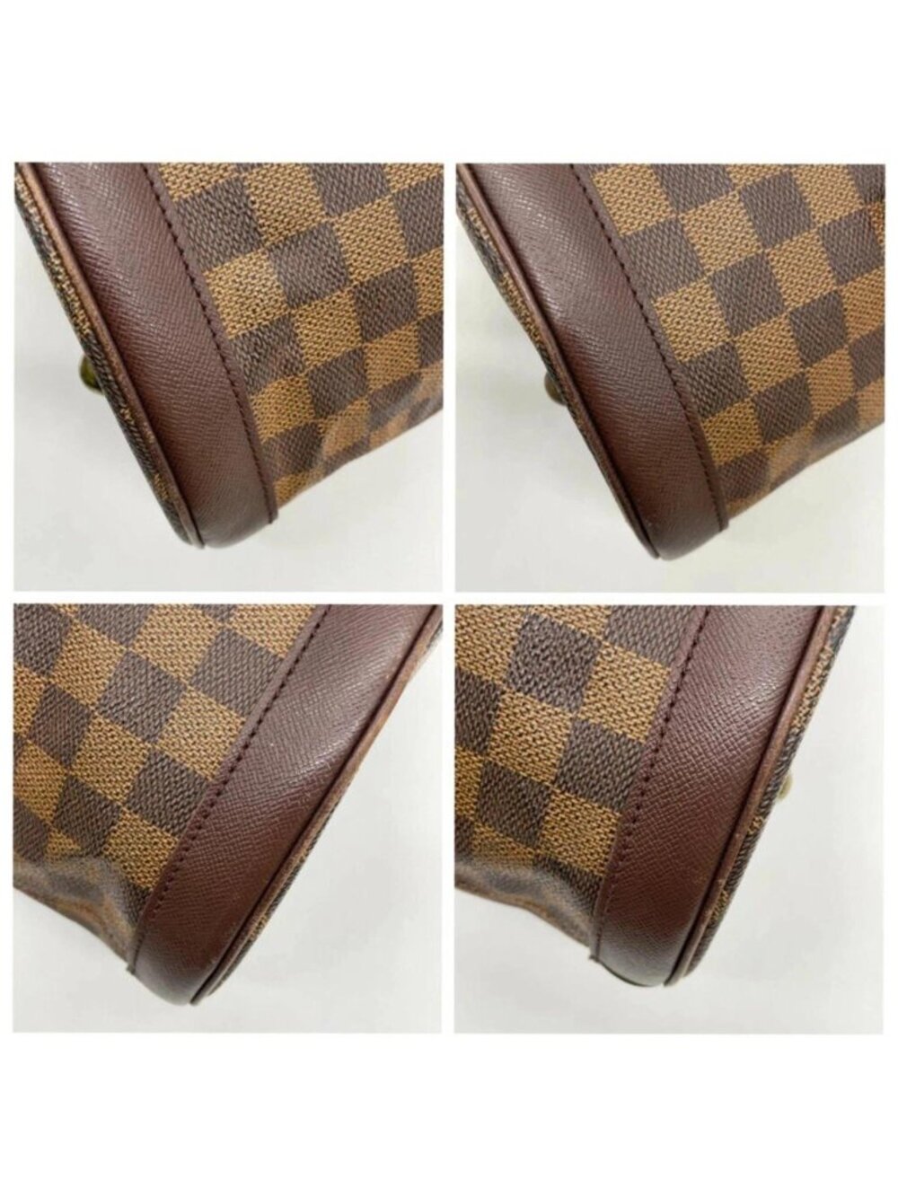 Authentic Louis Vuitton Marais Damier Ebene Bucket Tote Bag with Pochette - Picture 7 of 16